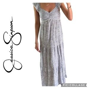 Jessica Simpson Gray Maxi Dress